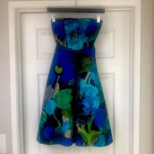 Strapless Floral Print Sundress